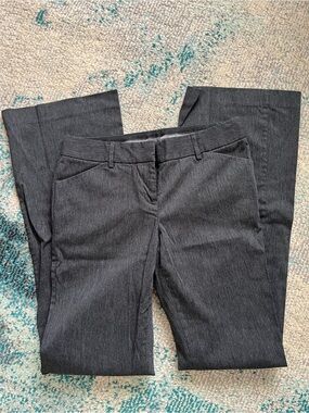 Express Editor Straight-Leg Dress Pants - Charcoal Gray